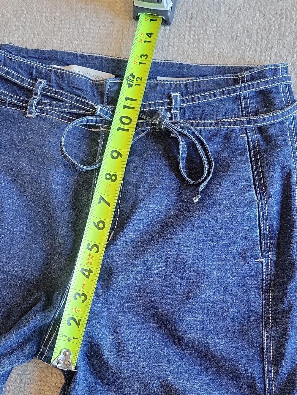 Pilcro by Anthropologie Wide-Leg Jeans in Medium Blue Wrap Belt - Picture 5 of 11